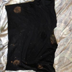 Forever 21 Tops - Crop black tye dye top Forever 21 Tops - Crop black tye dye top